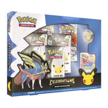 Hộp thẻ bài Pokemon TCG – 25th Celebrations Zacian Deluxe Pin Collection Đồ Chơi Thẻ bài Pokemon TCG