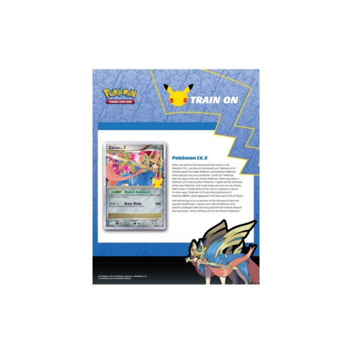 Hộp thẻ bài Pokemon TCG – 25th Celebrations Zacian Deluxe Pin Collection Đồ Chơi Thẻ bài Pokemon TCG 6