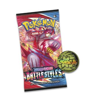 Vỉ 3 gói thẻ bài Pokemon TCG: Sword and Shield Battle Styles kèm Coin và thẻ Promo Eevee Đồ Chơi Thẻ bài Pokemon TCG 2