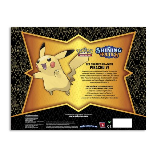 Hộp 4 gói thẻ bài Pokemon TCG Shining Fates Pikachu V Đồ Chơi Thẻ bài Pokemon TCG 4