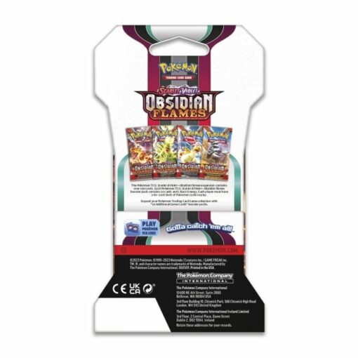 Gói thẻ bài ( Sleeved Pack) Pokemon TCG: Scarlet and Violet Obsidian Flames( 1 gói) Đồ Chơi Thẻ bài Pokemon TCG 6