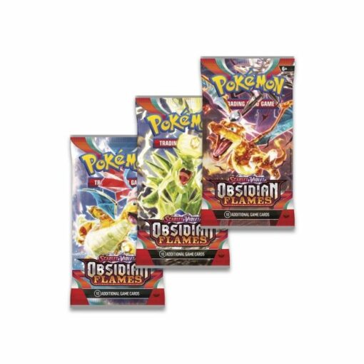 Vỉ 3 gói thẻ bài Pokemon TCG: Scarlet and Violet Obsidian Flames Đồ Chơi Thẻ bài Pokemon TCG 5