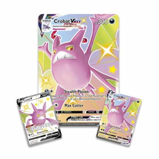 Hộp 7 gói Pokemon TCG Shining Fates Premium Collection Shiny Crobat Vmax Đồ Chơi Thẻ bài Pokemon TCG 3