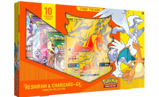 Hộp thẻ bài Pokemon TCG – Reshiram and Charizard GX Tag Team Premium Collection Đồ Chơi Thẻ bài Pokemon TCG