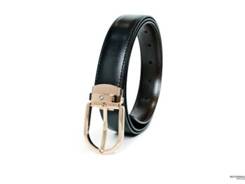 Thắt lưng Montblanc Horseshoe Shiny Rose Gold-Coated Pin Buckle BK/BR REV Strap 112362 - 3cm - that lung montblanc horseshoe shiny rose gold coated pin buckle bkbr rev strap 112362 3cm 10 scaled