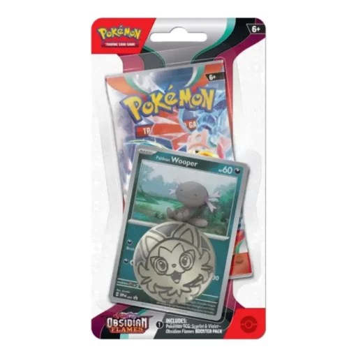 Vỉ 1 gói thẻ bài Pokemon TCG - Scarlet and Violet Obsidian Flames ( Wooper)