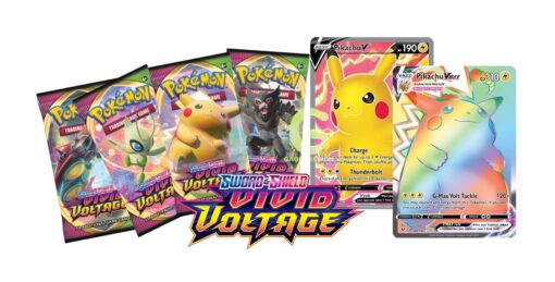 Gói bài Pokemon TCG – Sword and Shield Vivid Voltage (1 gói) Đồ Chơi Thẻ bài Pokemon TCG