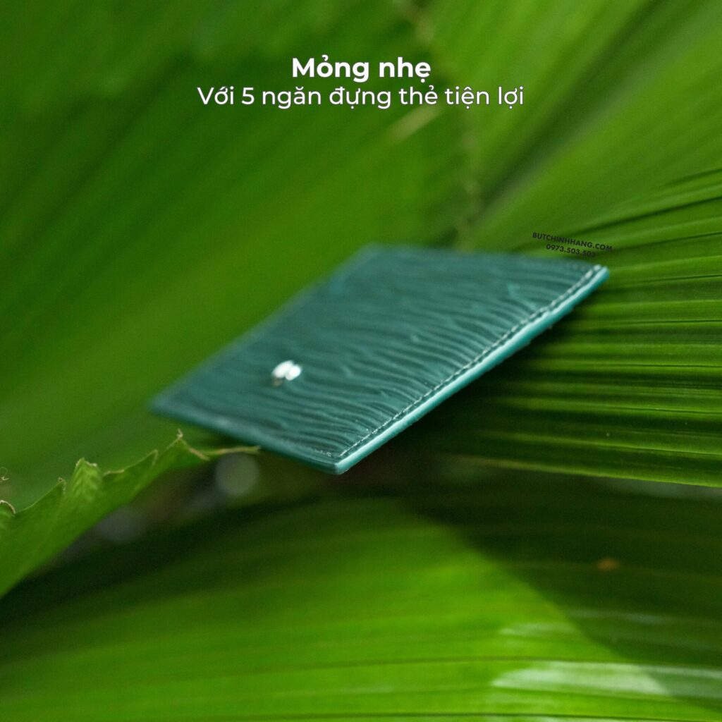 An indispensable convenient accessory of the 4.0 era - MB Meisterstuck 4810 British Green 5cc Card Holder Wallet - an indispensable convenient accessory of the 4.0 era vi card holder mb meisterstuck 4810 british green 5cc 2
