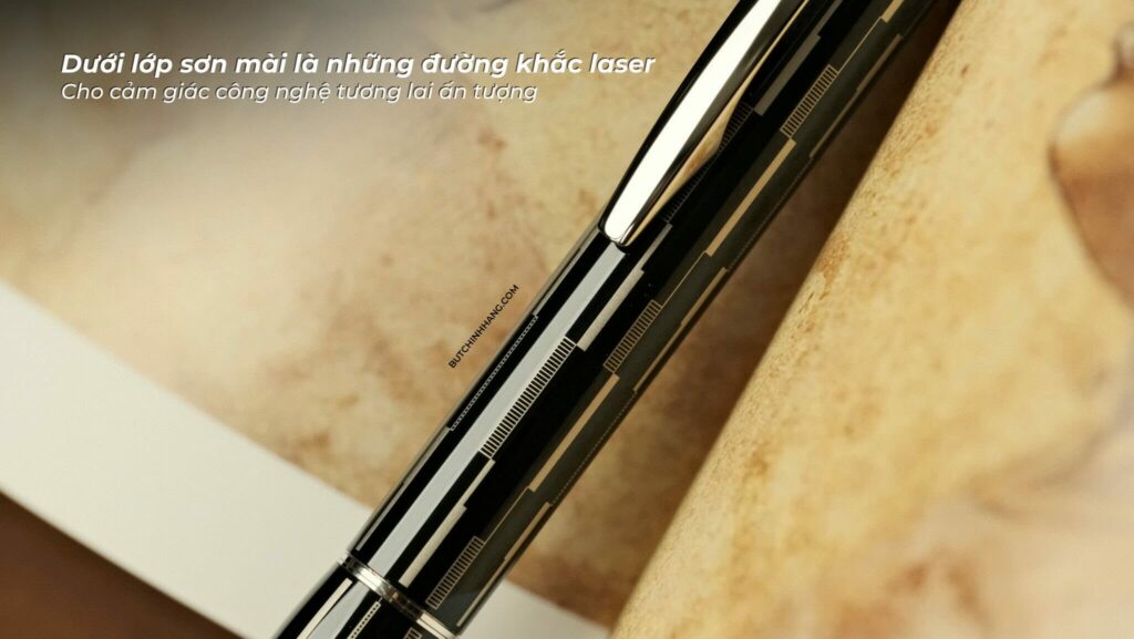 StarWalker Black Mystery - Thể hiện tinh thần công nghệ hiện đại trên thân bút khắc laser - starwalker black mystery the hien tinh than cong nghe hien dai tren than but khac laser 1