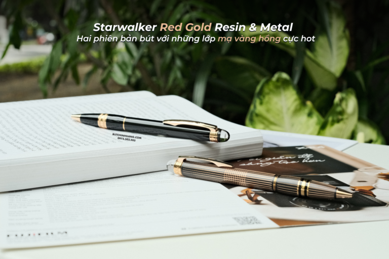 Starwalker Red Gold Resin & Metal - Hai phiên bản bút với những lớp mạ vàng hồng cực hot - 1 13