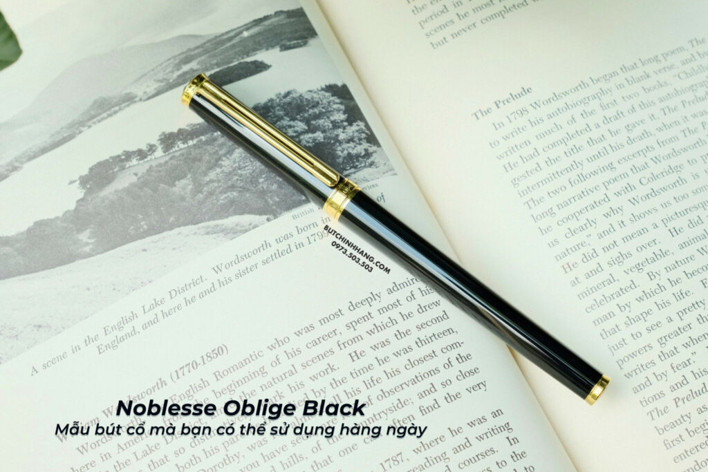 Noblesse Oblige Black – The perfect vintage pen for everyday use - 1 2