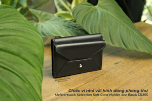 Small wallet with envelope shape – Meisterstuck Selection Soft Card Holder 4cc Black 131255 - 5 10