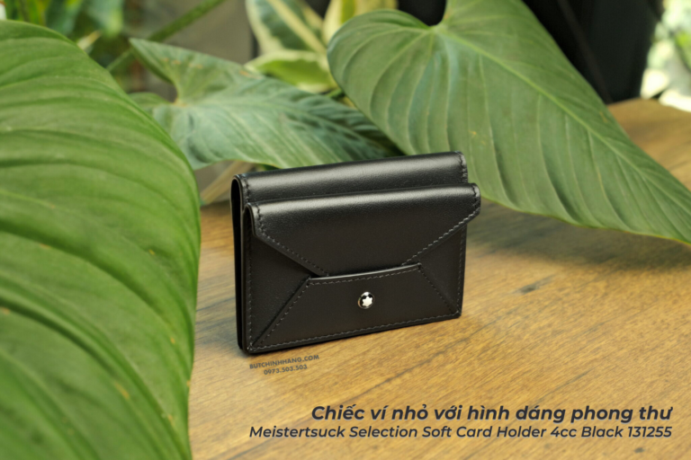 Chiếc ví nhỏ với hình dáng phong thư – Meisterstuck Selection Soft Card Holder 4cc Black 131255 - 5 10