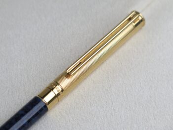 Bút chì Montblanc Noblesse Gold Plated Blue Marbled Mechanical Pencil 18484 Bút Montblanc Bút Chì 2