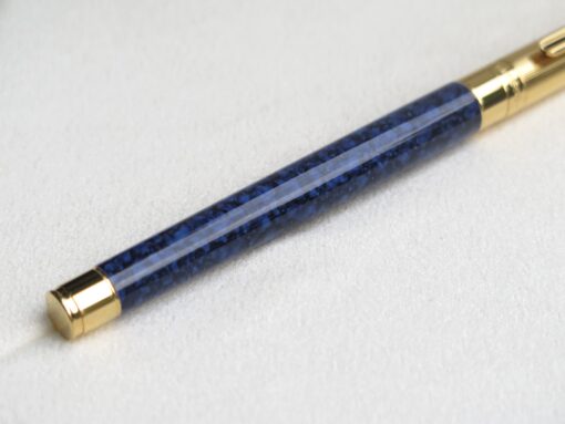 Bút Montblanc Noblesse Gold Plated Blue Marbled Rollerball Pen 18384 Bút Bi Nước 5