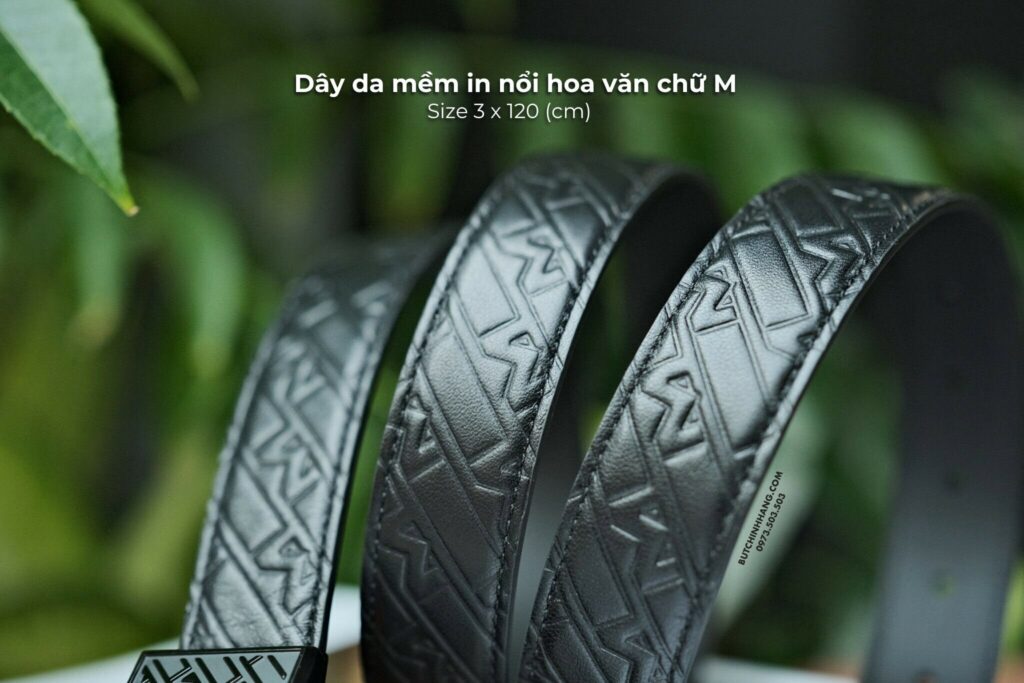 Sở hữu hoa văn chữ M lạ mắt - Thắt lưng Montblanc M Pattern 129450 - so huu hoa van chu m la mat that lung montblanc m pattern 129451