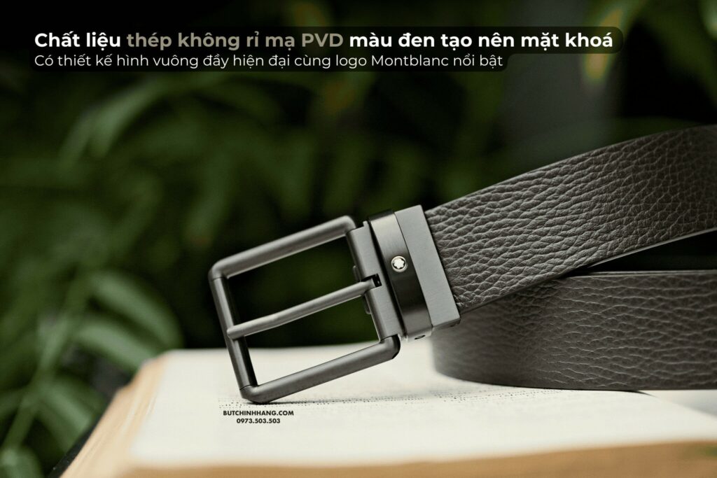Thắt lưng Montblanc Brown Grainy&Black Plain Leather 131187 - Mang lại sự kết hợp đặc biệt của màu sắc - that lung montblanc brown grainyampblack plain leather 131187 mang lai su ket hop dac biet cua mau sac 3