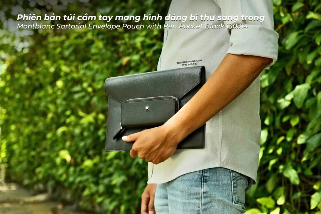 Montblanc Sartorial Envelope Pouch 130314 – Tinh hoa tối giản cho doanh nhân hiện đại - 4 18