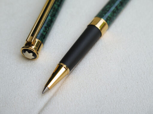 Bút Montblanc Noblesse Dark Green Marble Rollerball Pen 18360 Bút Bi Nước 7