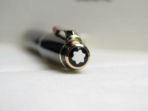 Bút Montblanc Boheme Gold Plate Rouge Rollerball Pen 05096 - Image 5
