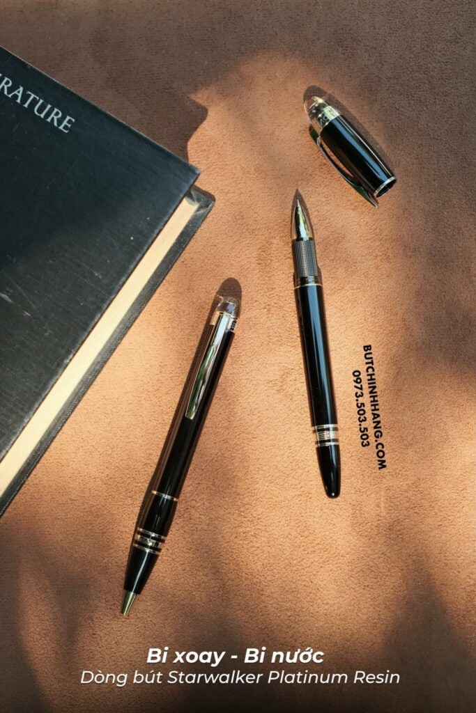 Hai phiên bản bi xoay và bi nước của dòng bút Star.walker Platinum Resin - hai phien ban bi xoay va bi nuoc cua dong but star.walker platinum resin 2