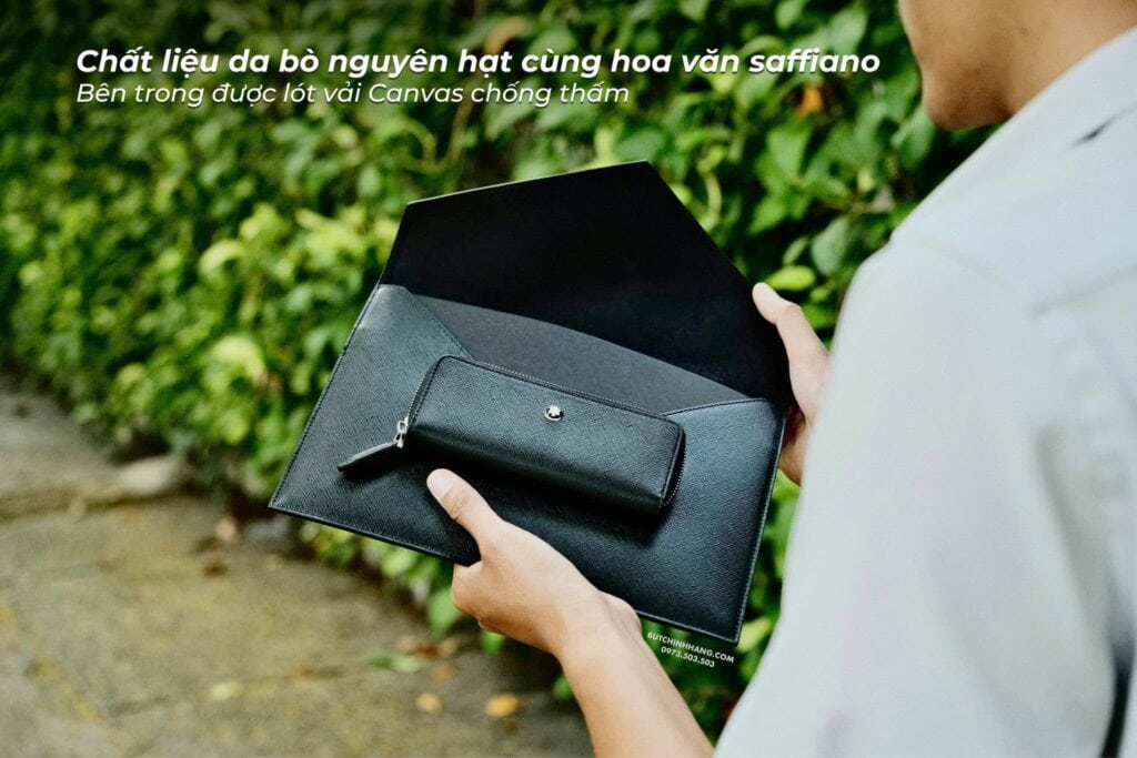Montblanc Sartorial Envelope Pouch 130314 – Tinh hoa tối giản cho doanh nhân hiện đại - montblanc sartorial envelope pouch 130314 tinh hoa toi gian cho doanh nhan hien dai 3