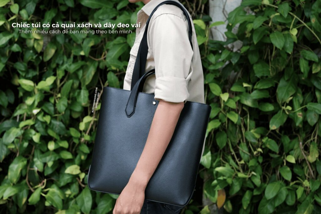 Montblanc Sartorial Vertical Tote Black 130278 – Người bạn đồng hành lịch lãm của quý ông hiện đại - montblanc sartorial vertical tote black 130278 nguoi ban dong hanh lich lam cua quy ong hien dai