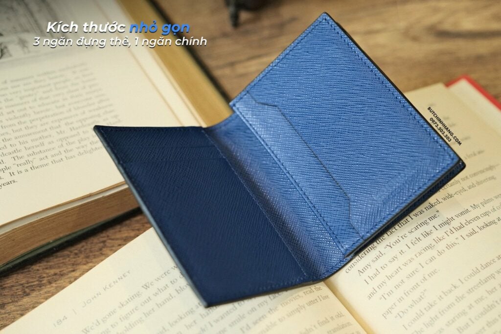 Ví Đựng Thẻ Montblanc Sartorial Card Holder 4cc Blue 130813 – Gọn gàng và đầy tinh tế - vi dung the montblanc sartorial card holder 4cc blue 130813 gon gang va day tinh te 1