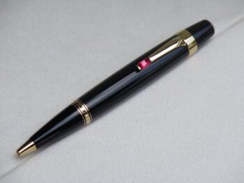 Bút Montblanc Bohème Gold Plated Rouge BallPoint Pen 25200 (Hàng trưng bày) Bút Montblanc Cũ Bút Bi Xoay