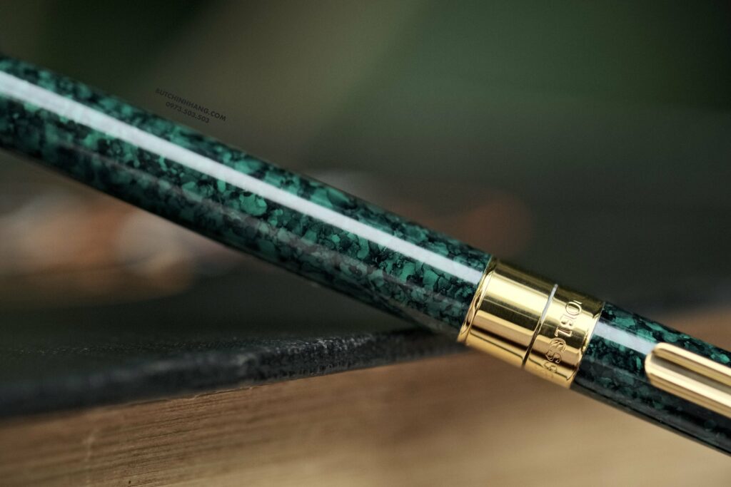 Bút Montblanc Noblesse Dark Green Marble Ballpoint Pen 18260 - but montblanc noblesse dark green marble ballpoint pen 18260