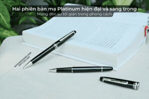 Meisterstuck Classique Platinum Coated - Bộ đôi bi xoay và bi nước  - meisterstuck classique platinum coated bo doi bi xoay va bi nuoc 2