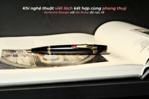 Ruby - Viên đá đỏ phong thuỷ trên phiên bản bút Boheme Rouge - ruby vien da do phong thuy tren phien ban but boheme rouge 2