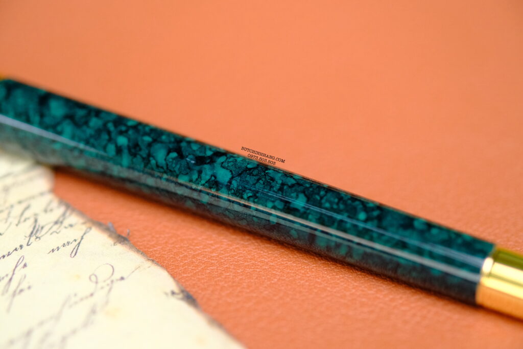 Bút Montblanc Noblesse Doue Dark Green Marble Fountain Pen - DSCF1942